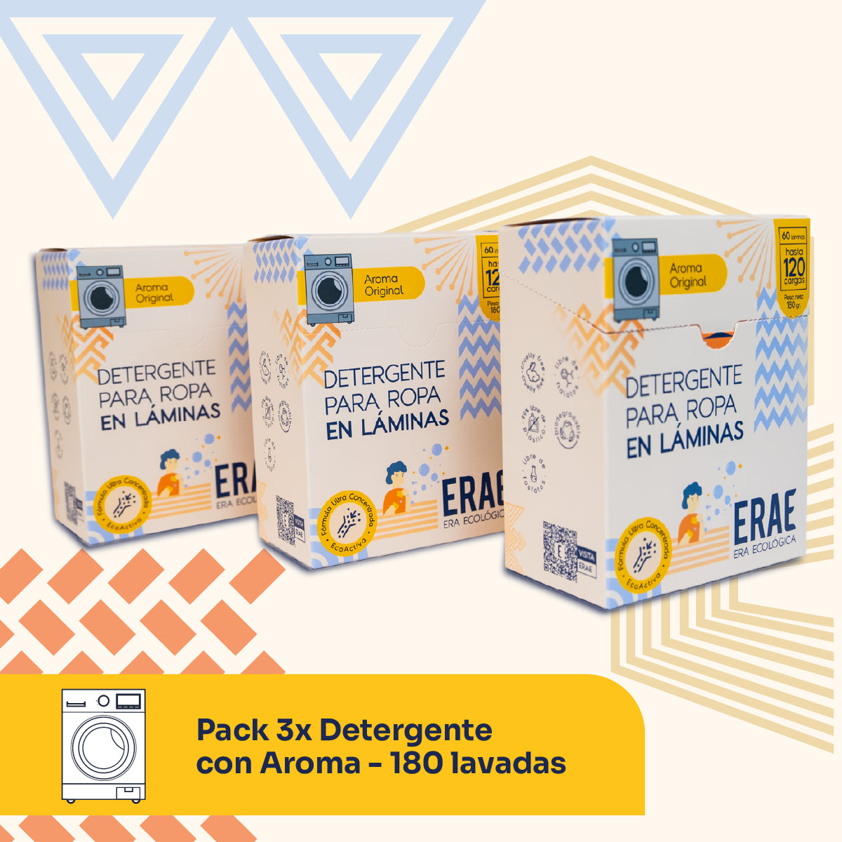 Pack Ahorro x3 Detergente con aroma - 180 Lavadas